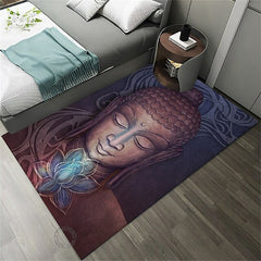 Art Buddha Boho Area Rug Non Slip Floor Mat Bedside Livingroom Bedroom Indoor Outdoor