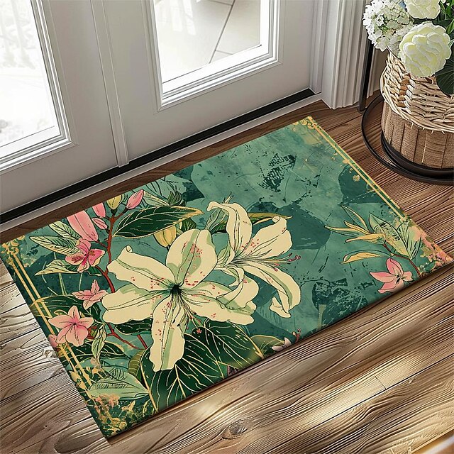 Countryside Tuilps Doormat Floor Mats Washable Rugs Kitchen Mat Non-Slip Oil Proof Rug Indoor Outdoor Mat Bedroom Decor Bathroom Mat Entrance Rug