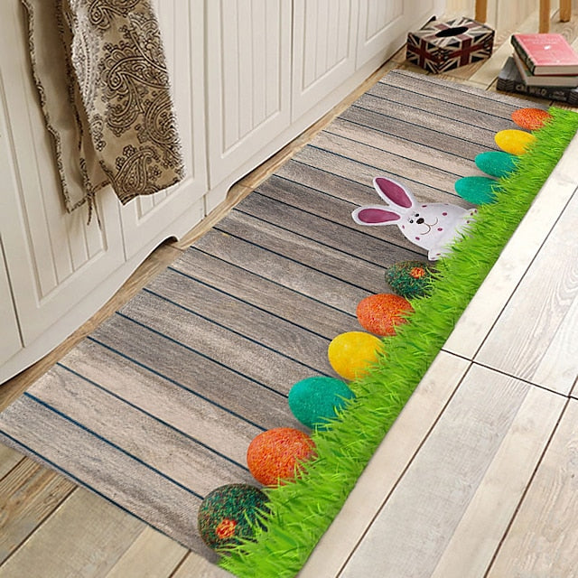 Rug Runner Colour Stripe Floor Mat Door Mat Hallway Carpets Area Rugs Washable for Bedroom Living Room Kitchen Bathroom Anti-Slip Floor Mats Wood lines